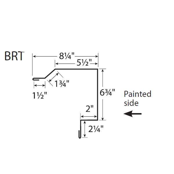 R-Panel Box Rake Trim